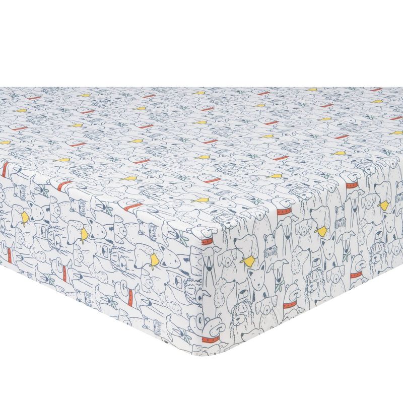 Sammy & Lou Transportation Pups Microfiber Crib Sheet - 2pk