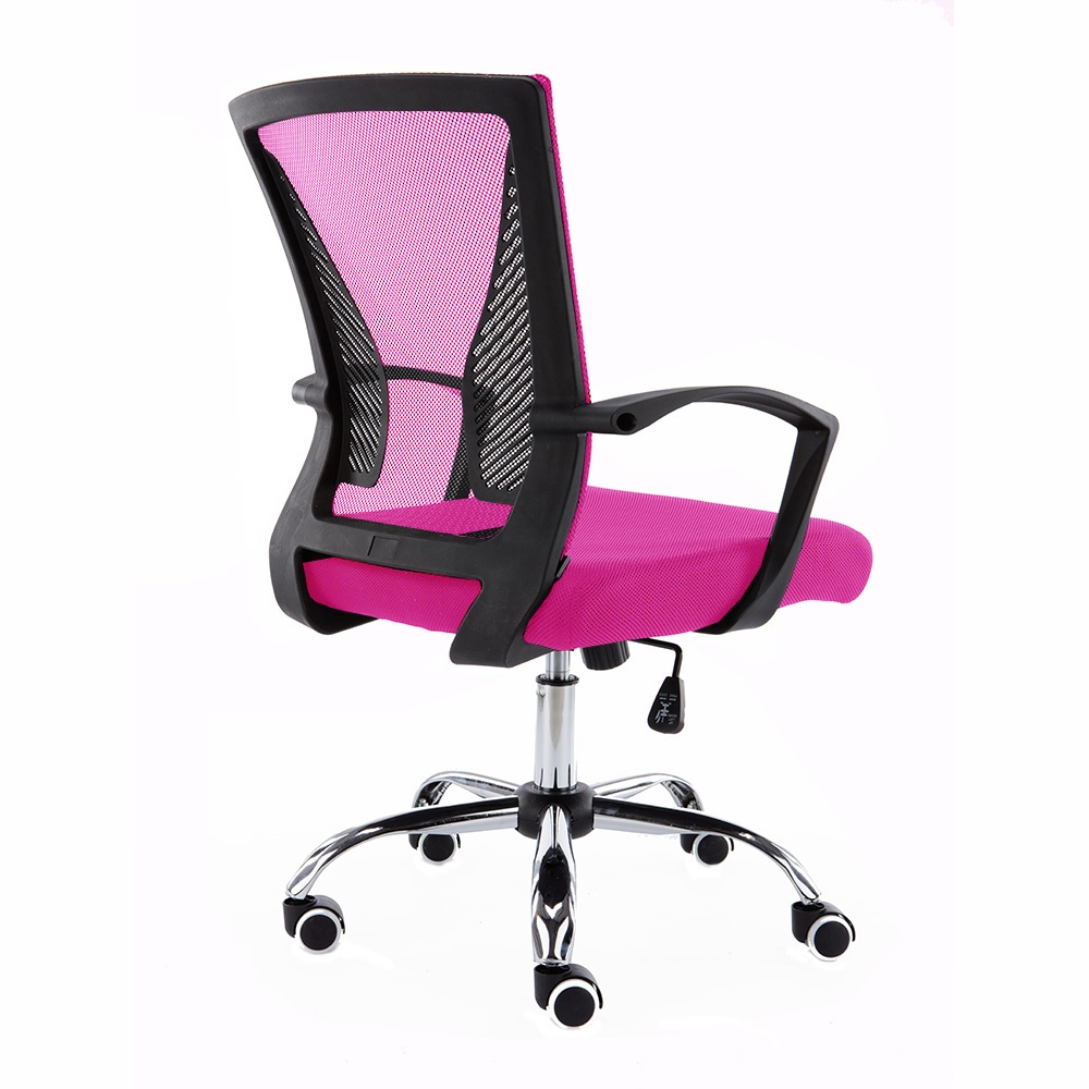 Modern Home Zuna Mid-Back Office Chair - Black/Pink