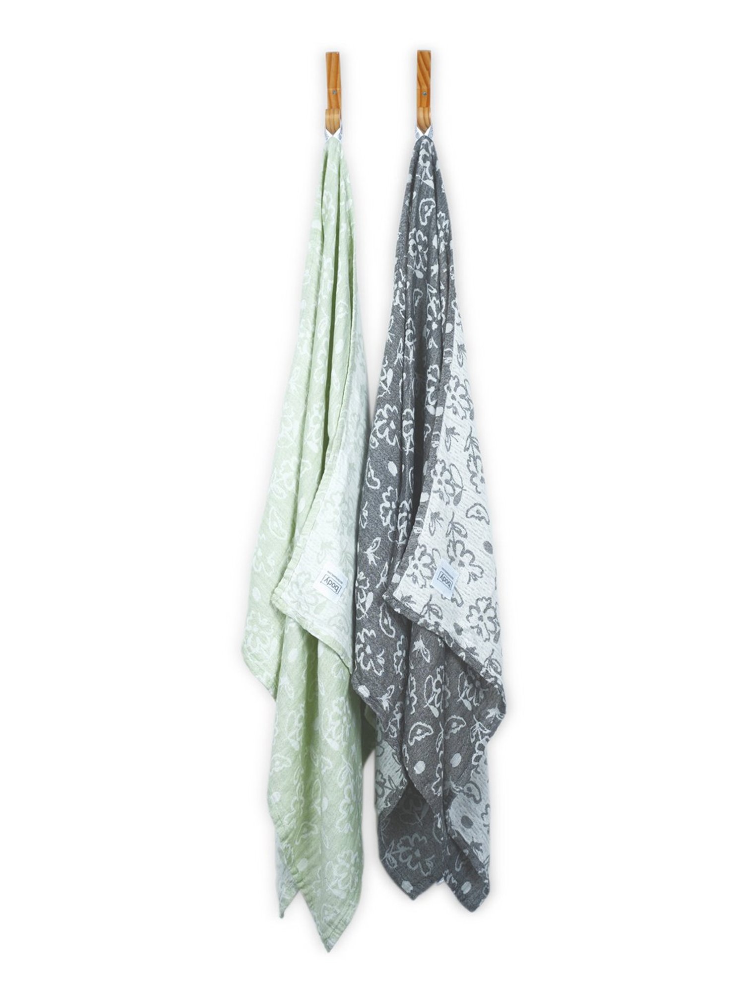 Doctor Towels Green Banana Viscose Towel Set -Pack of 2