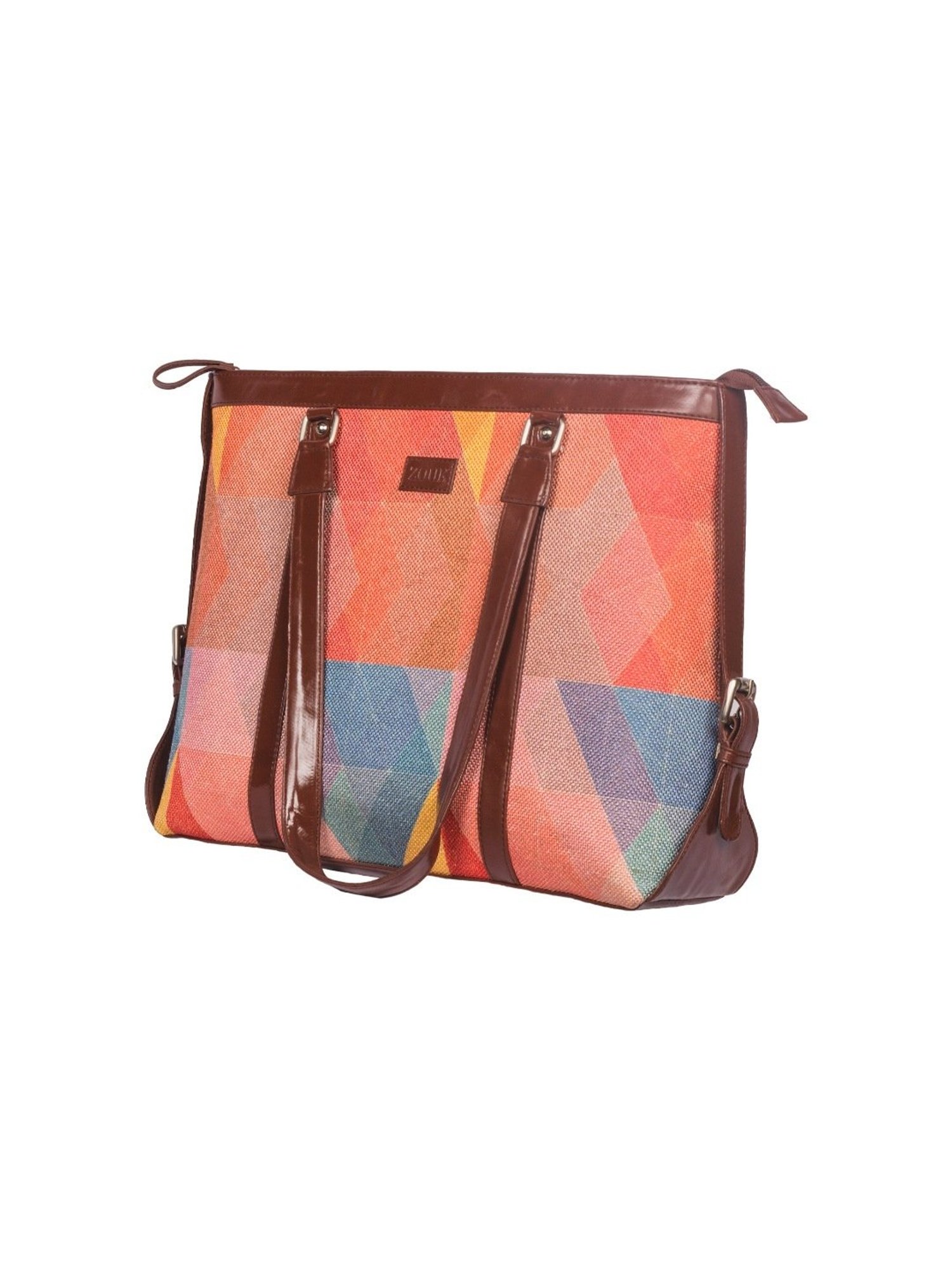 ZOUK Multicolor Printed Large Handbag