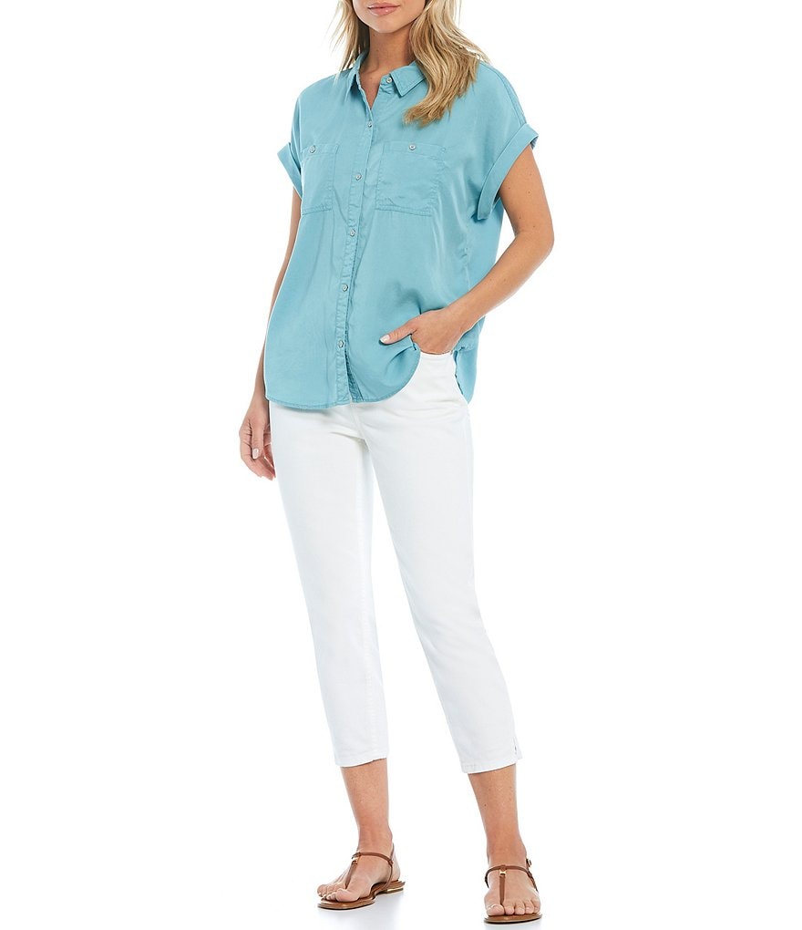 Westbound Button Up Short Sleeve Two Front Pocket Camp Shirt