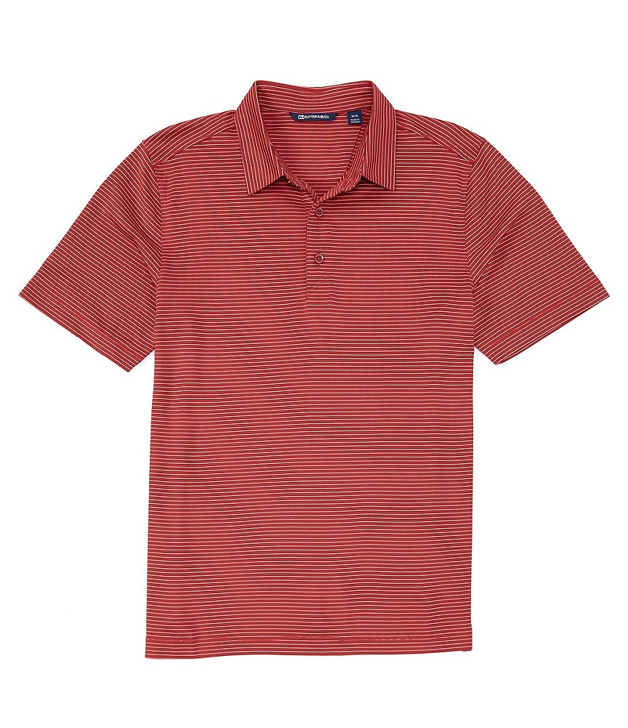 Cutter & Buck Forge Pencil Stripe CB DryTec Short-Sleeve Polo