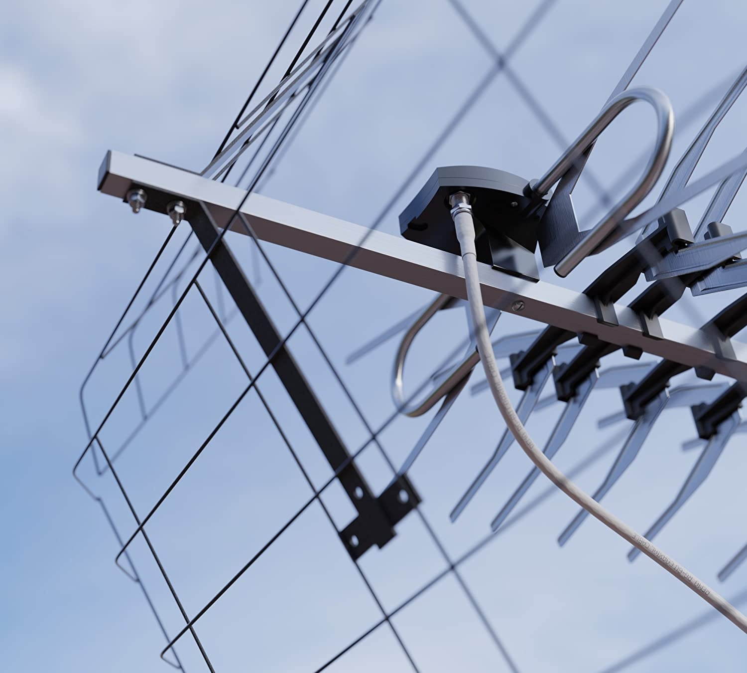 Antenna TV Outdoor BAS X1174-P MIDI Outdoor High Gain HDTV Lightweight TV Antenna with Extremely High Performance for UHF