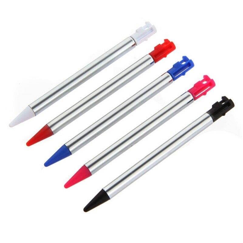 Best Promotion 5pcs Retractable Metal Touch Screen Stylus Pen Set For Nintendo For 3DS 7-12cm Length