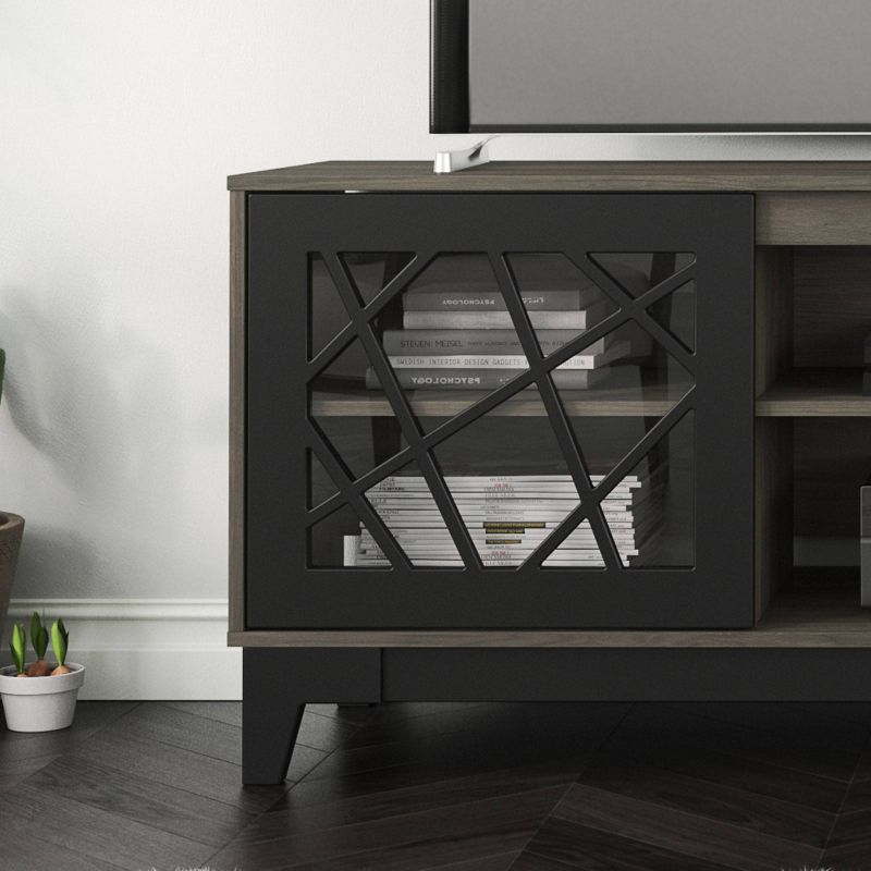 72" Graphik Tv Stand Gray/Black - Nexera