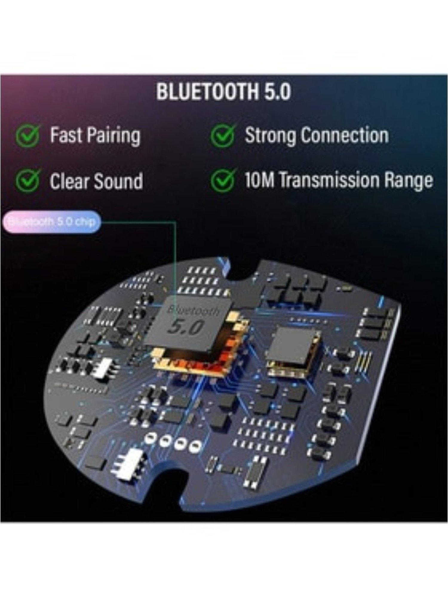 PTron Tangent Lite Bluetooth 5.0 Wireless in Ear Neckband with Mic (Black & Yellow)