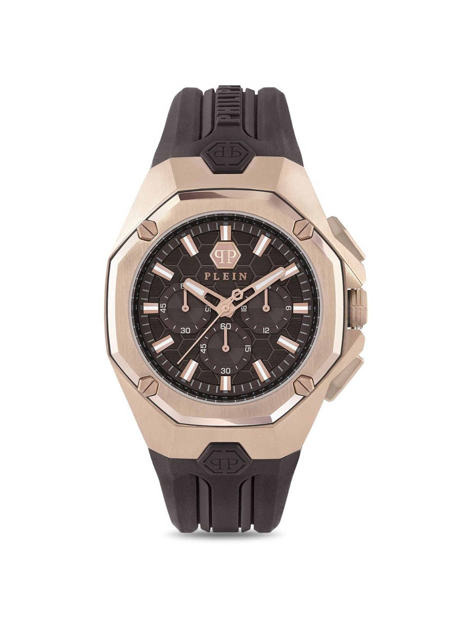 PHILIPP PLEIN Octagon Men Brown Round Dial Analog Watch - PWTBA0223