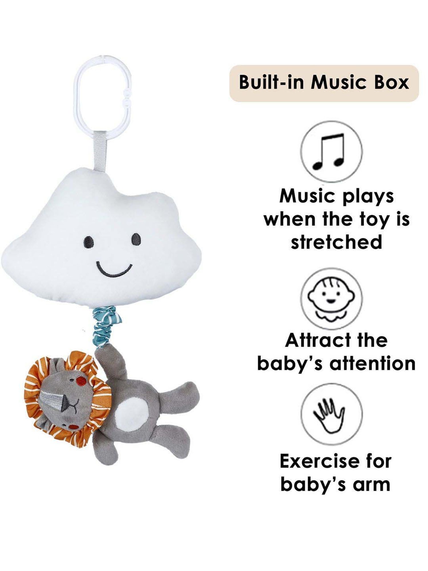 Baby Moo Kids Grey Pulling Toy