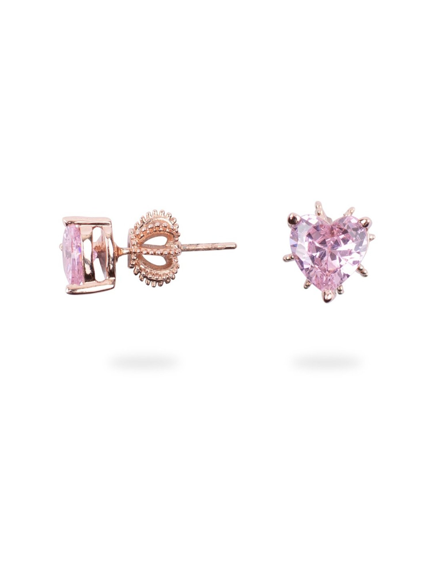 Juicy Couture Scarlet Rose-Gold Tone Stud Earrings for Women