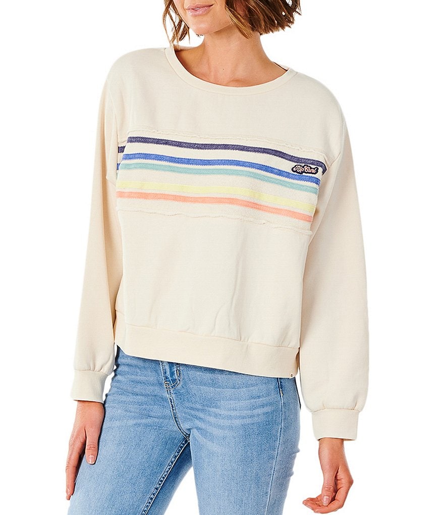 Rip Curl Tiki Stripe Crewneck Sweatshirt