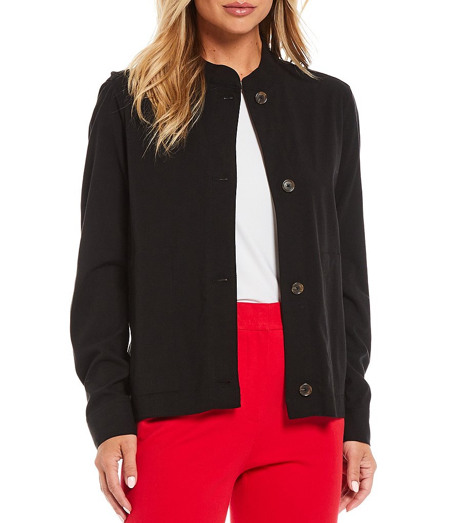 Preston & York Montgomery Button Front Stretch Cotton Jacket