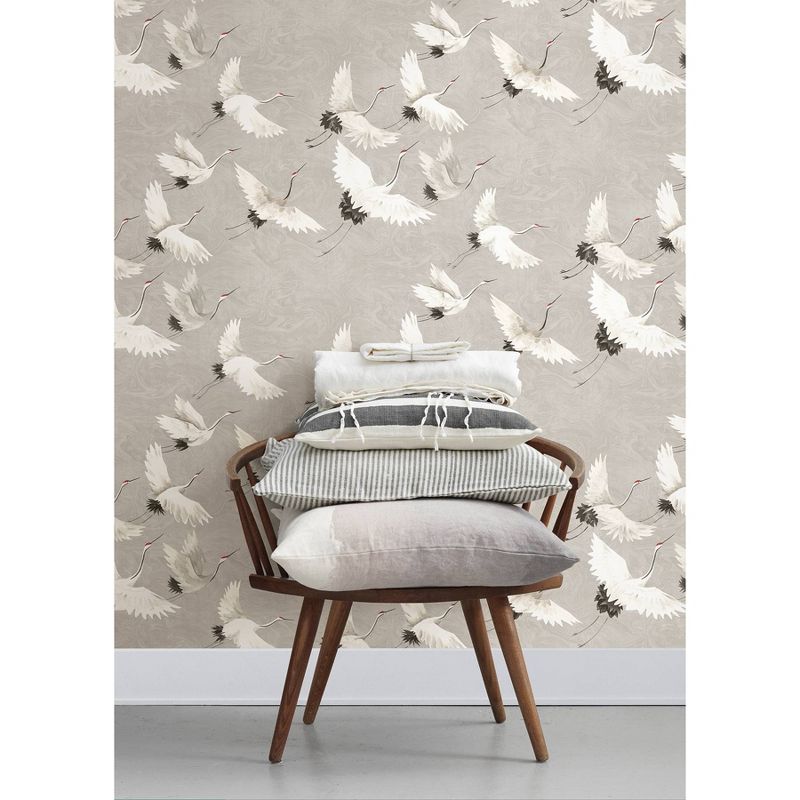 NuWallpaper Halcyon Peel & Stick Wallpaper Gray