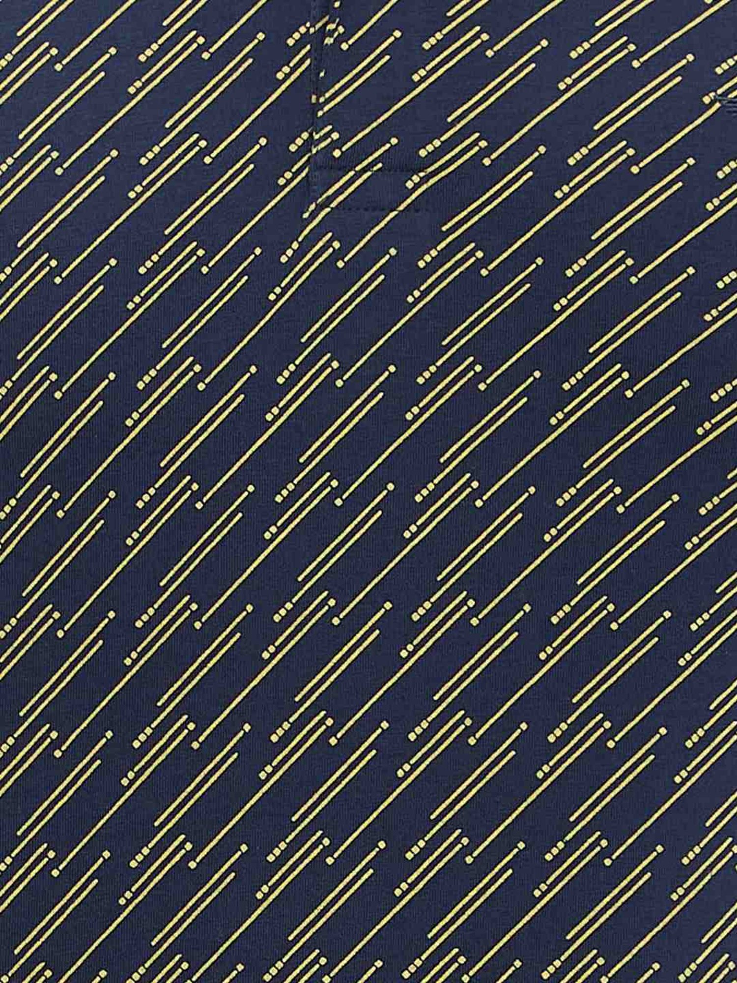 Park Avenue Blue Slim Fit Printed Polo T-Shirt