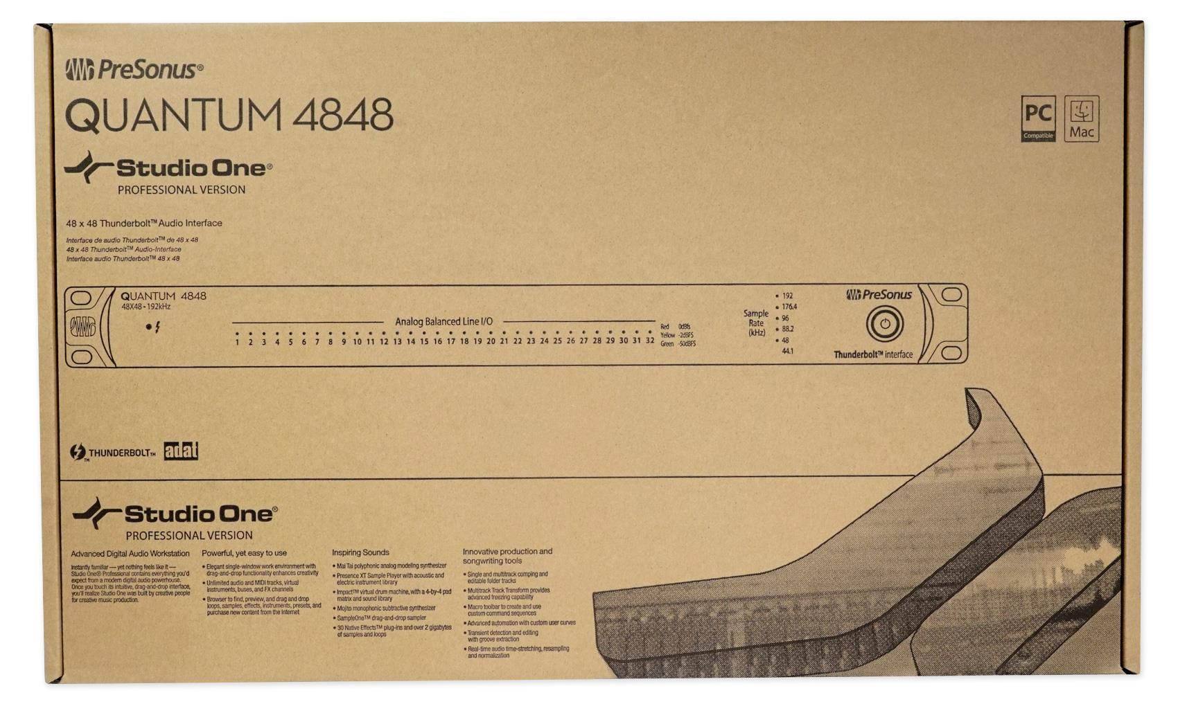 PreSonus Quantum 4848 48x48, Thunderbolt 2 Audio Interface