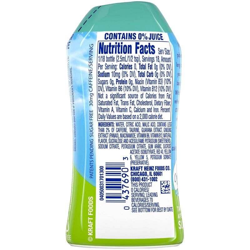 Crystal Light Caffeine Tropical Paradise Punch Liquid Drink Mix - 1.62 fl oz Bottle