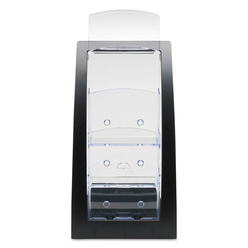 Deflecto Three-Tier Leaflet Holder 6-3/4w x 6-15/16d x 13-5/16h Black 693604