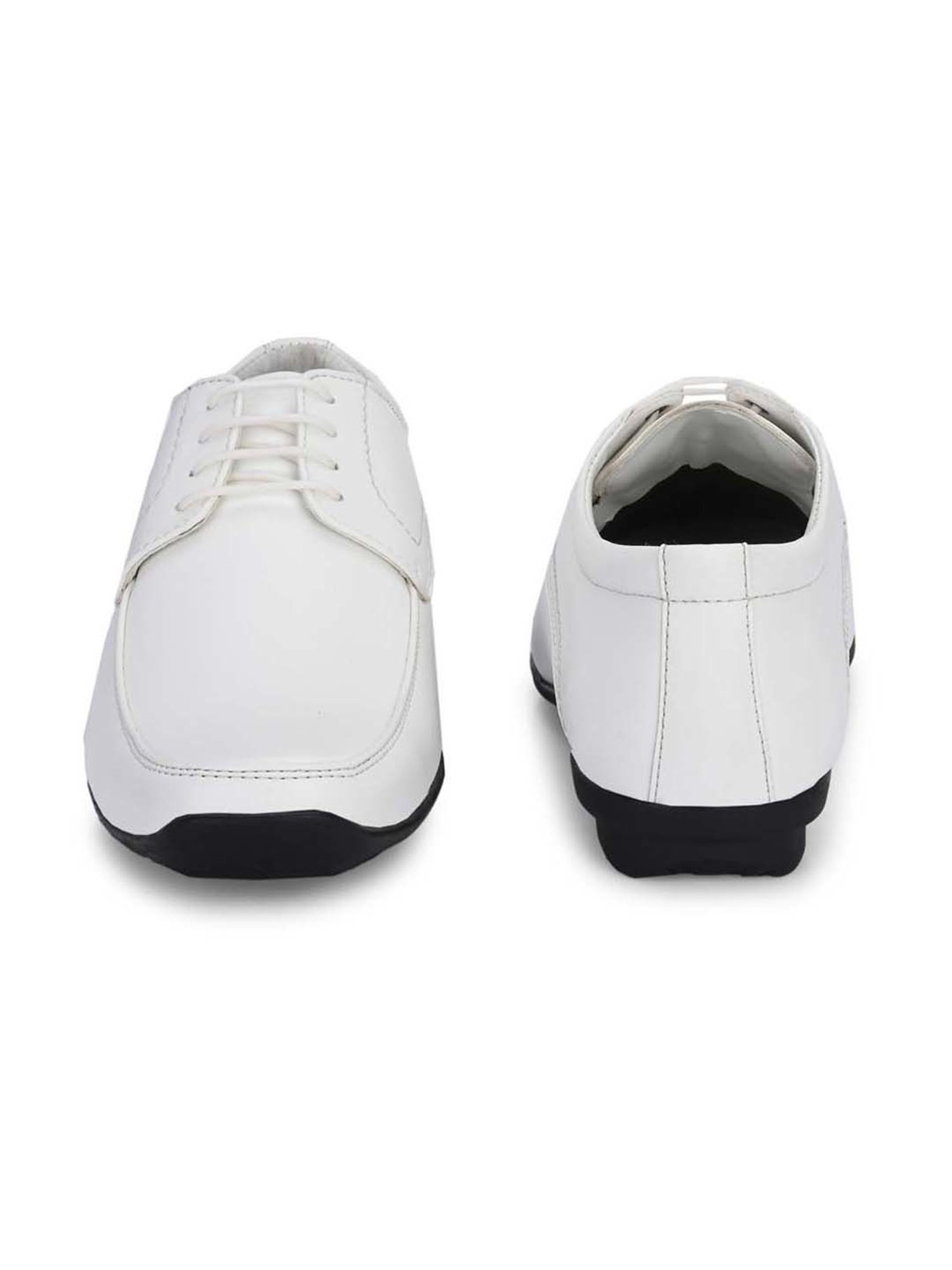 Eego Italy Men's White Derby Shoes