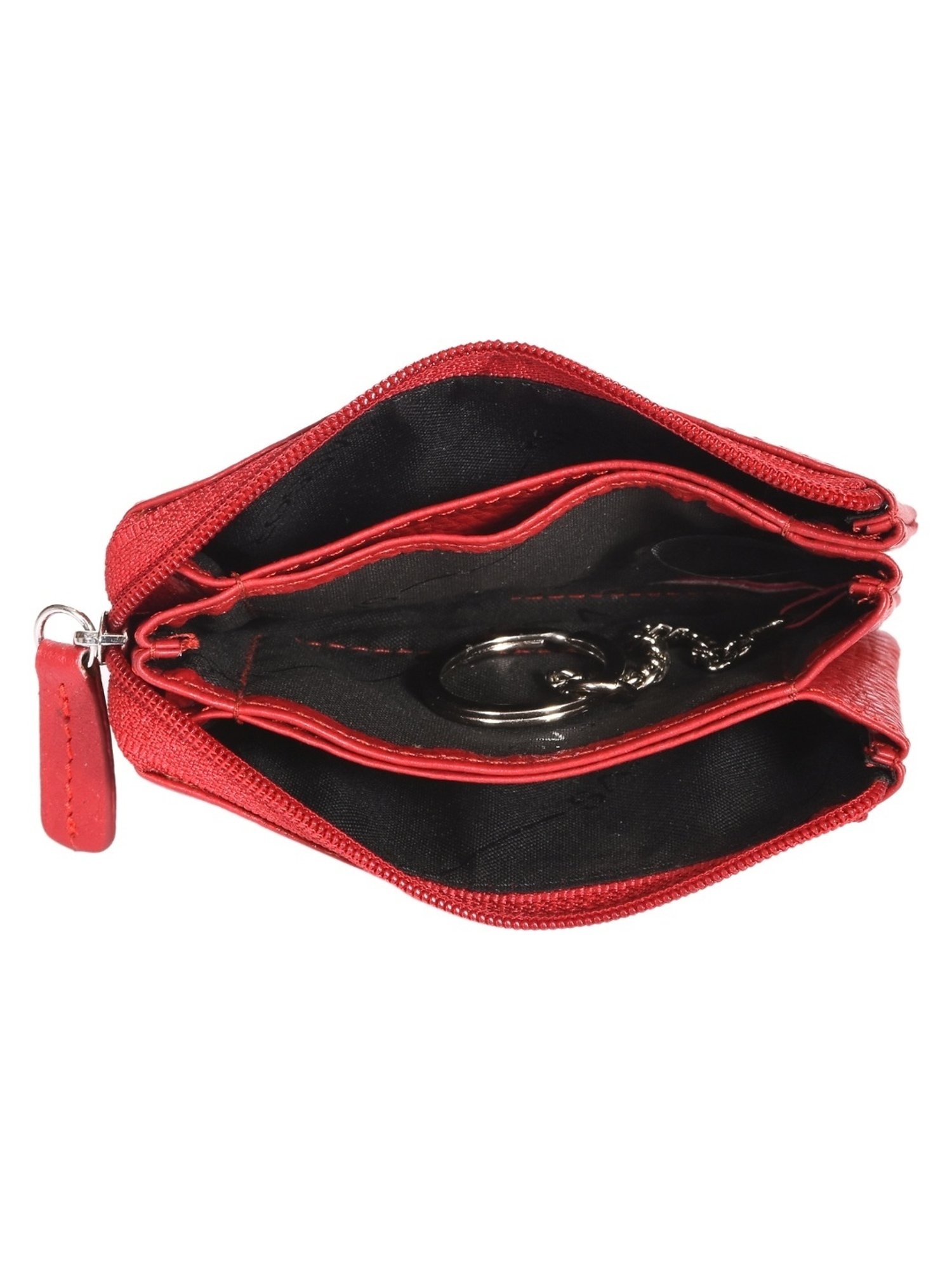 SASSORA NEO Red Leather Textured Wallet