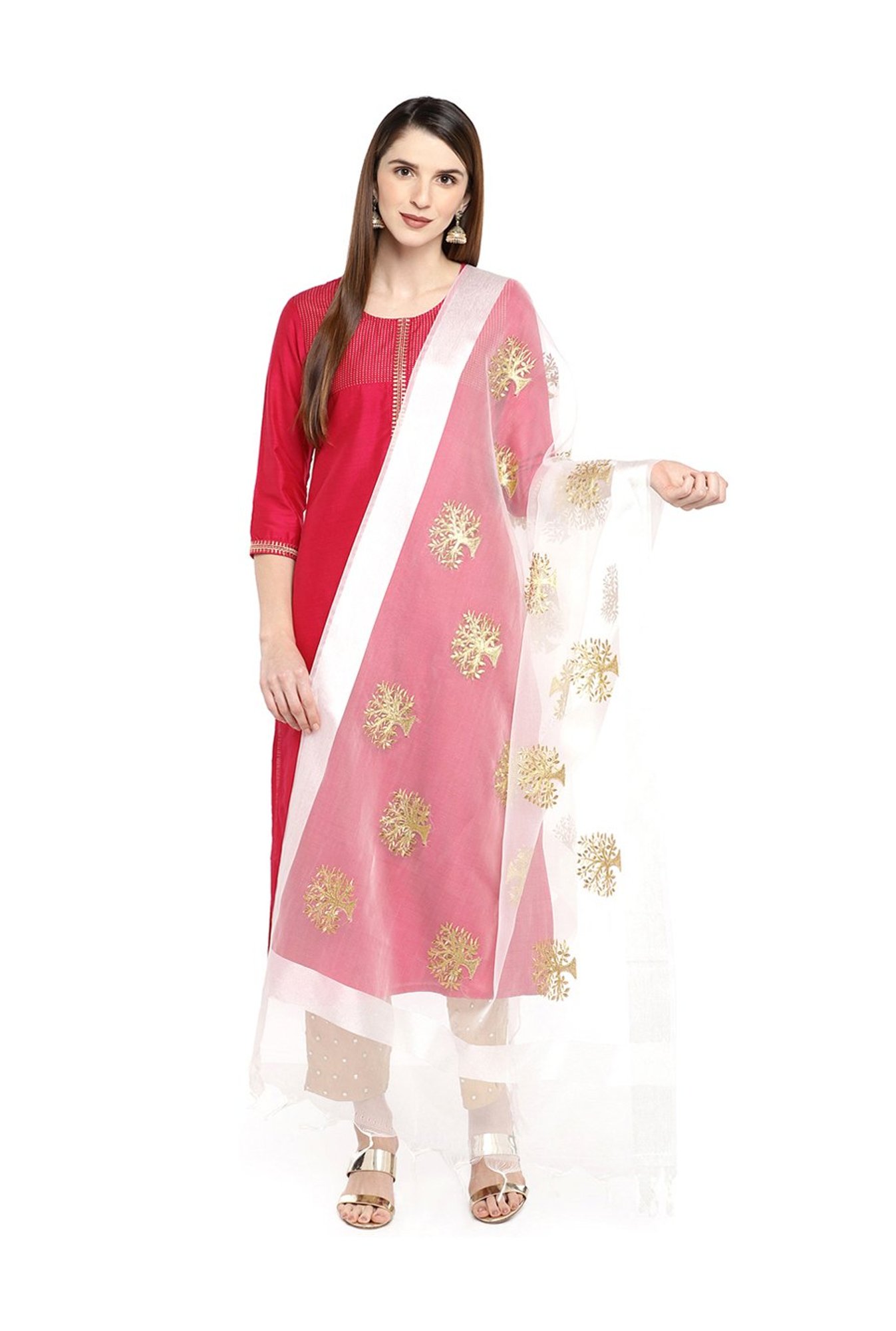 Dupatta Bazaar White Dupatta