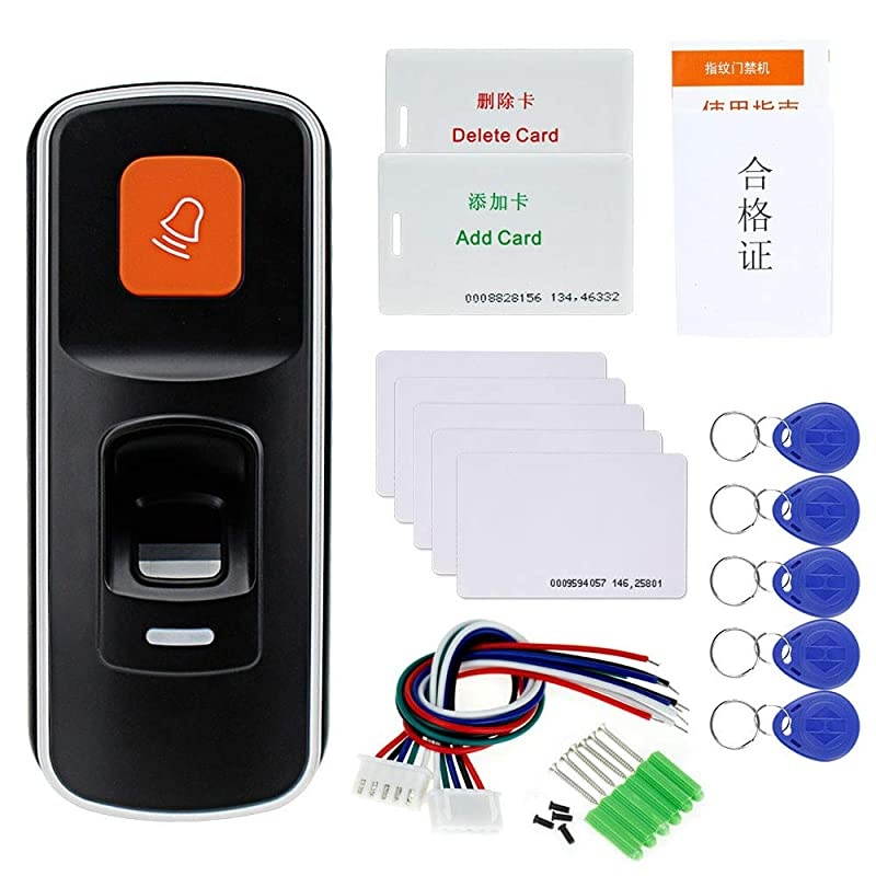 Fingerprint Door Locks System RFID Access Control Reader Biometric Electronic Door Opener with Smart Key Cards WG26 SD Card