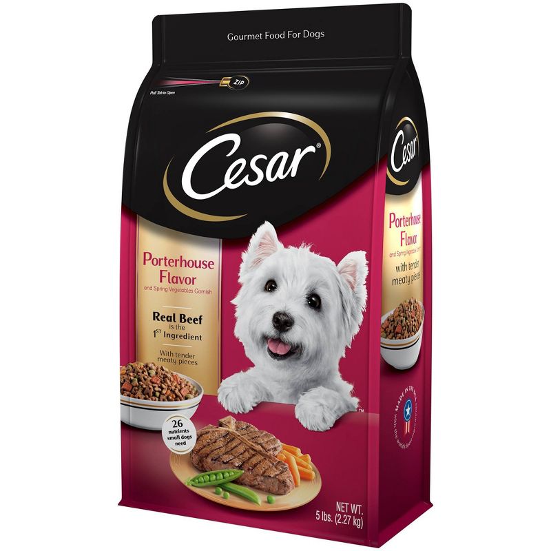Cesar Porterhouse Flavor Gourmet Dry Dog Food - 5lbs