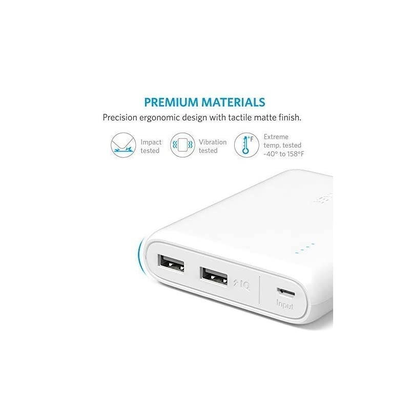PowerCore 13000, Compact 13000mAh 4-Port Ultra-Portable Phone Charger Power Bank with PowerIQ and VoltageBoost Technology for iPhone, iPad, Samsung Galaxy