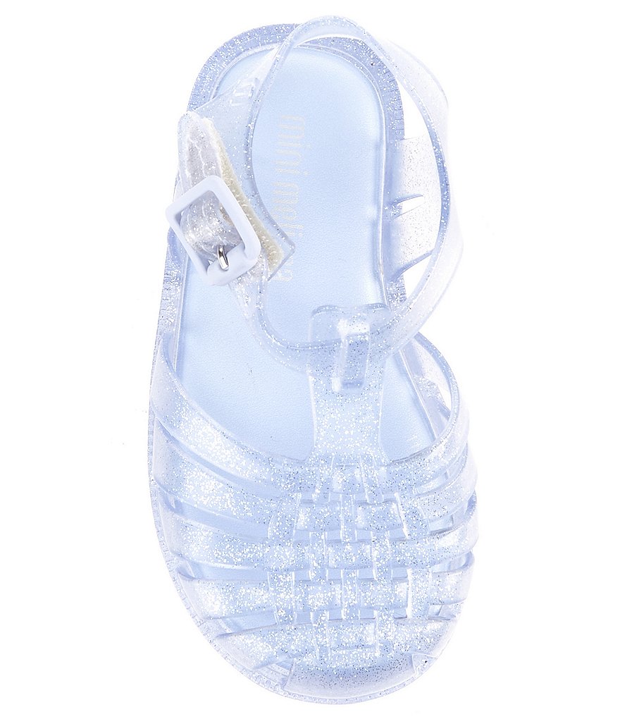 Mini Melissa Girl's Mini Possession Glitter Fisherman Sandals (Infant)