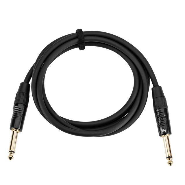 H&A Elite Pro 1/4" Male to Male Instrument Cable w/ Rean Gold Connectors, 6'