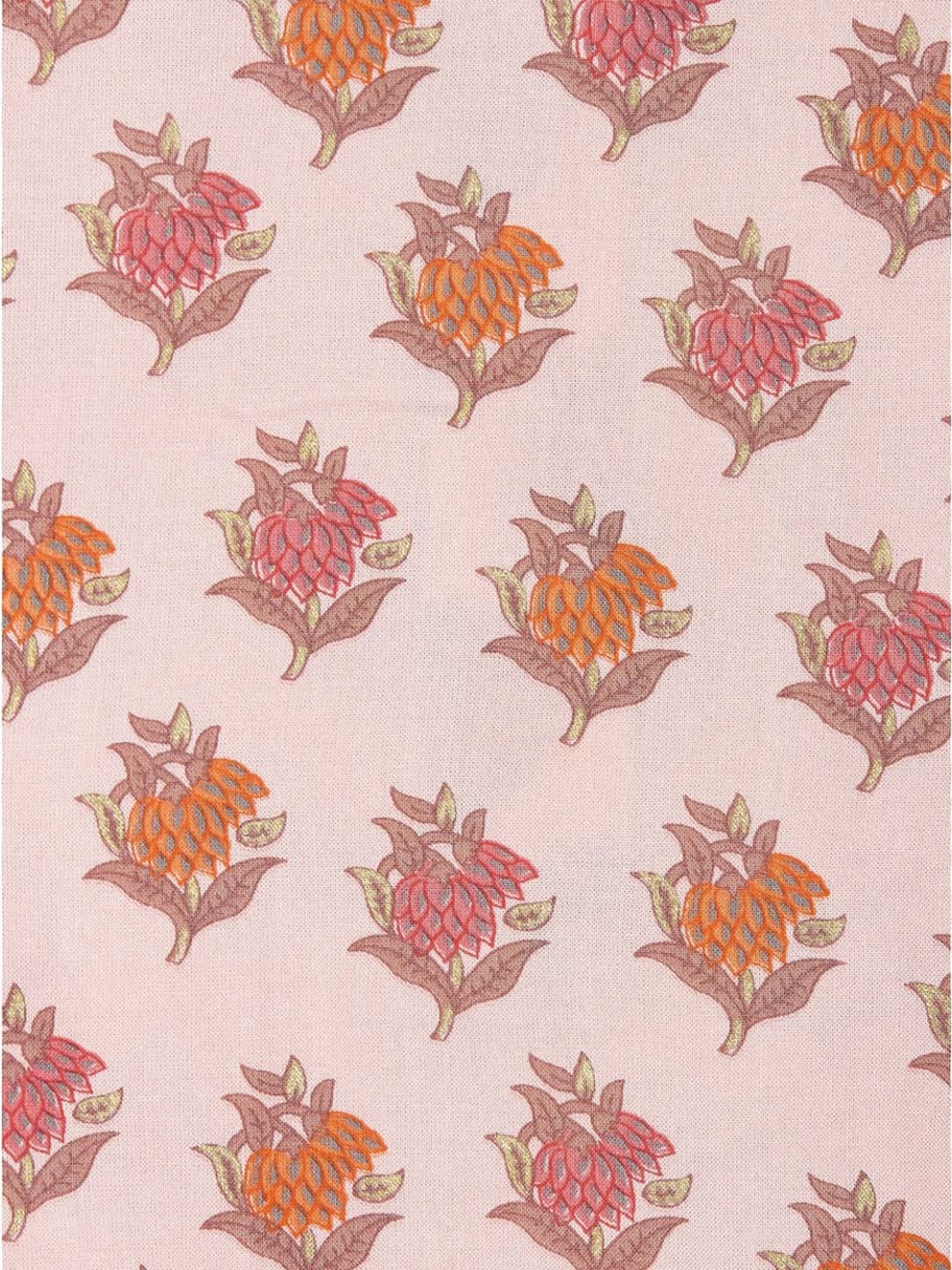 Rangmanch by Pantaloons White & Pink Floral Print Kurta Palazzo Set