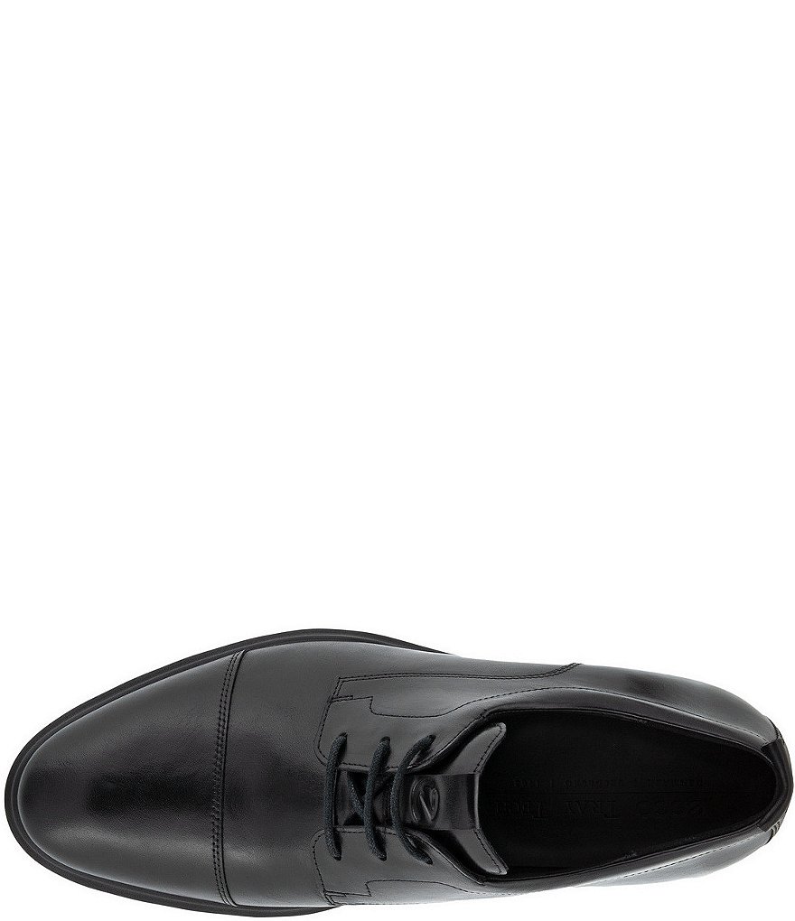 ECCO Men's Citytray Avant Cap Toe Leather Lace-Up Oxfords