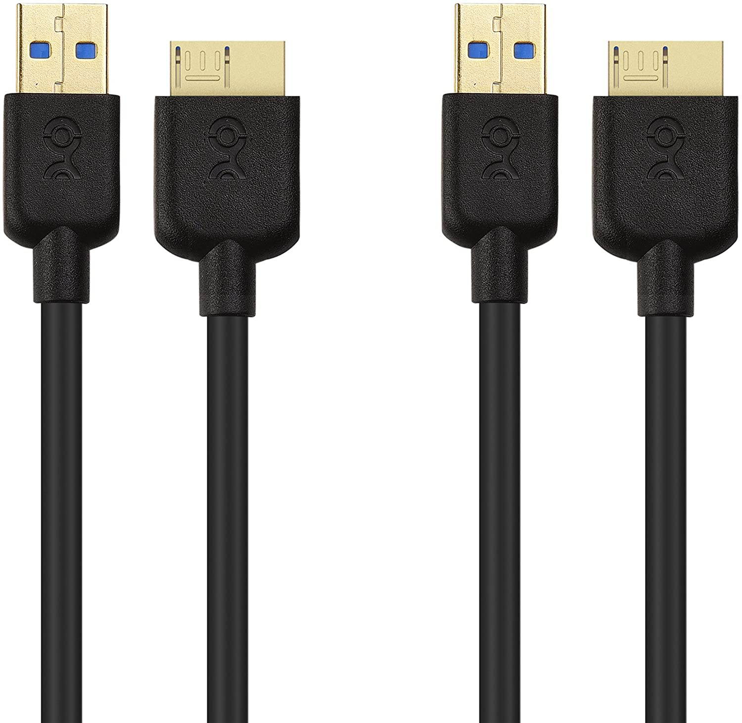 Cable Matters 2-Pack Micro USB 3.0 Cable (USB to USB Micro B Cable) in Black 6 ft