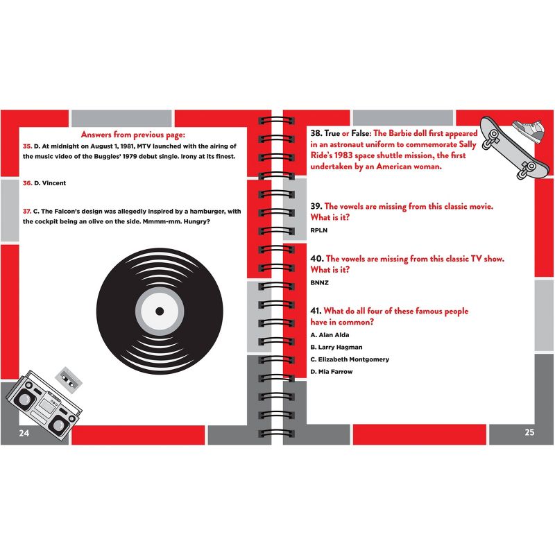 Brain Games Retro Trivia Puzzle (Spiral Bound)