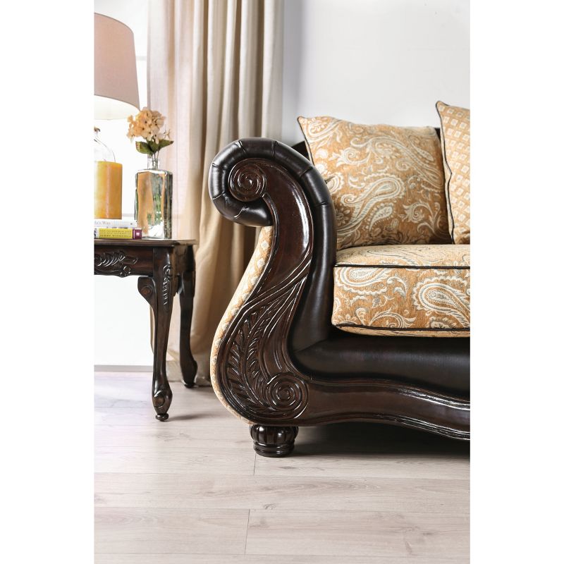 Harper Loveseat Yukon Gold/Espresso - HOMES: Inside + Out