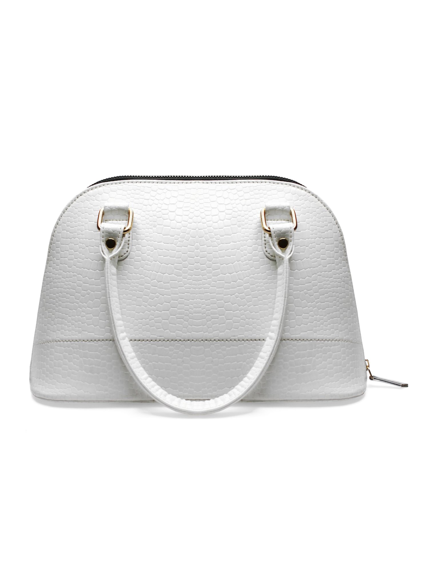 Modern Myth White Textured Medium Handbag