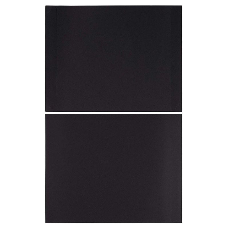 48-Pack Certificate Holders, Single Sided Diploma Covers for Letter-Sized Paper & Award, Black