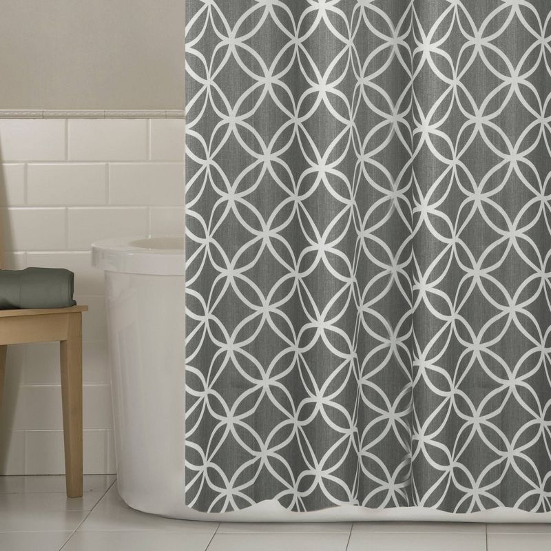 Emma Shower Curtain Gray - Zenna Home