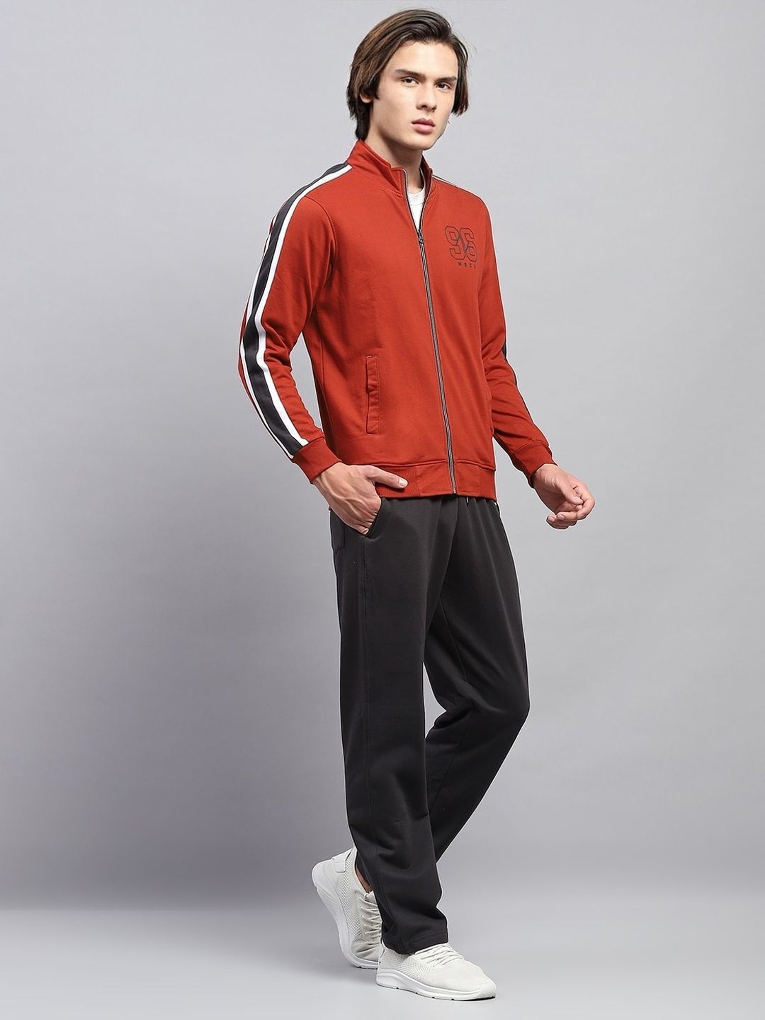 Rock.It Blue Regular Fit Printed TrackSuit