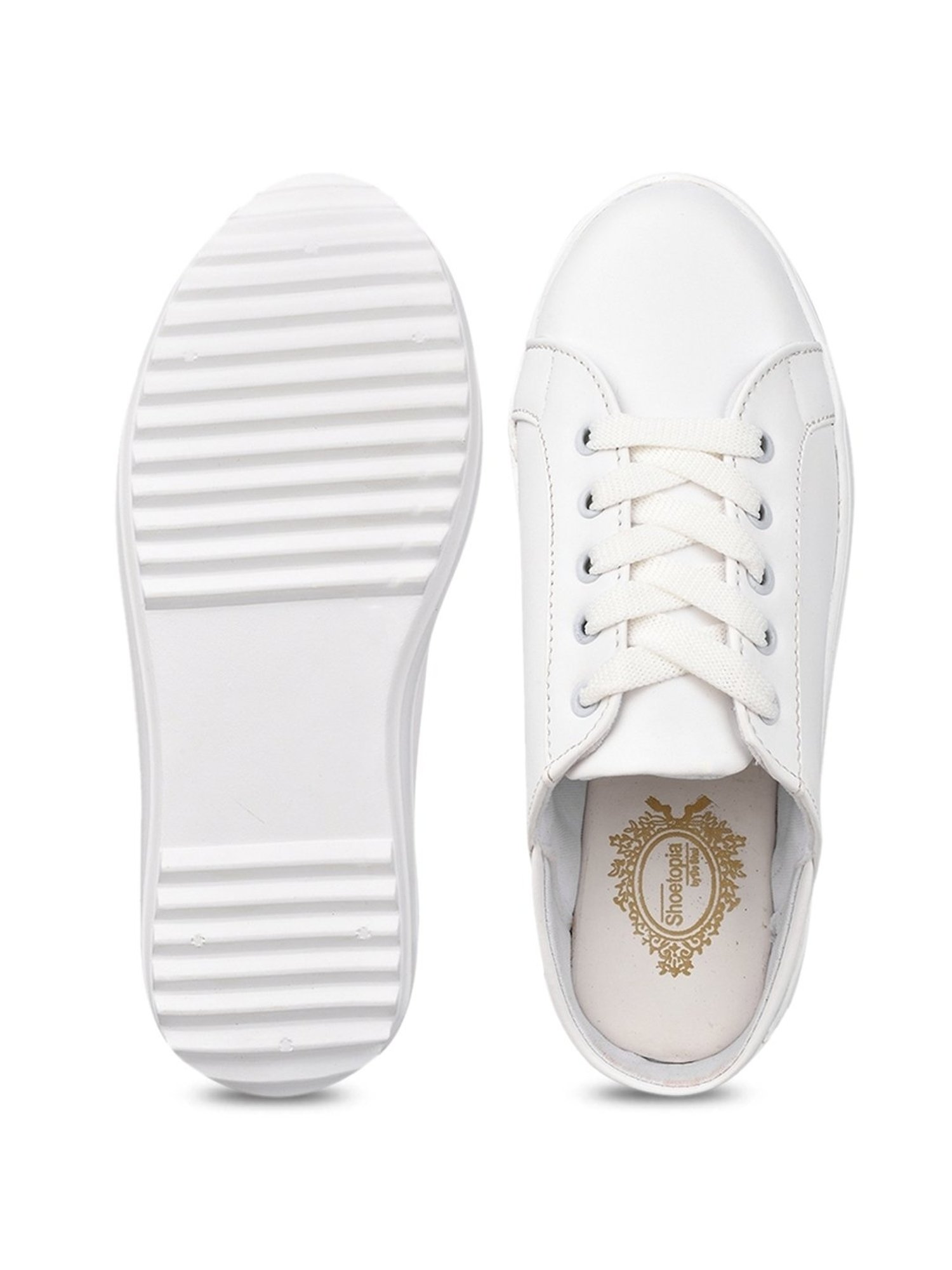 Shoetopia Women's White Sneakers