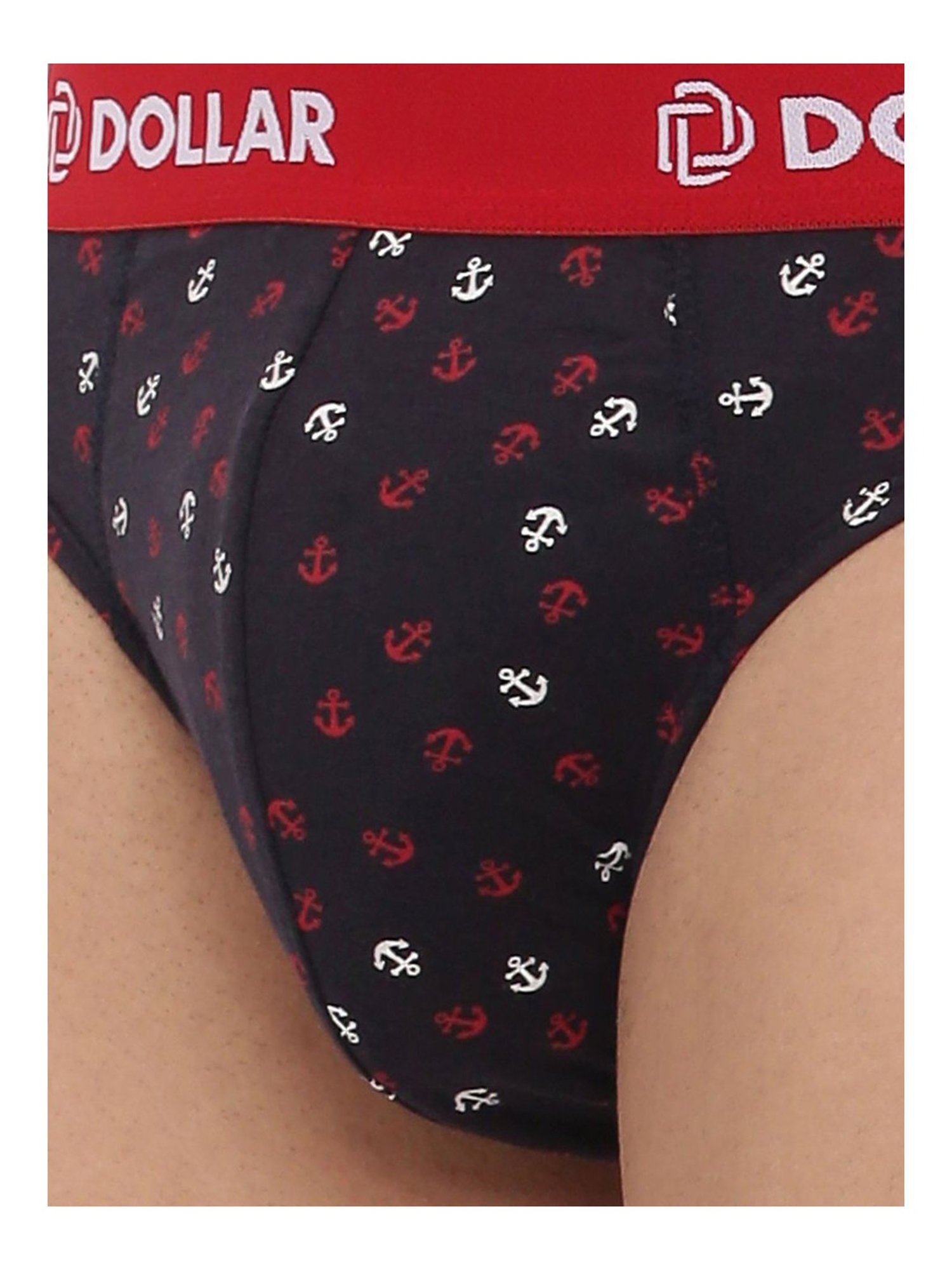 Dollar Bigboss Assorted Color Cotton Printed Modern Briefs (Pack Of 3)