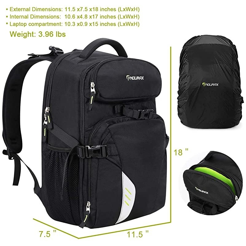 Camera Laptop Backpack for Outdoor Travel Hiking Fit 2 DSLR / SLR 4-6 Lenses Women and Man