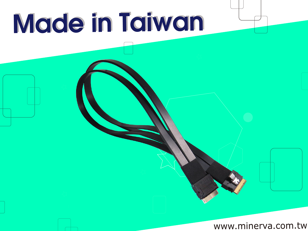 Slimline SAS (SFF-8654) 8-Lane to OCulink (SFF-8611) 8-Lane Cable