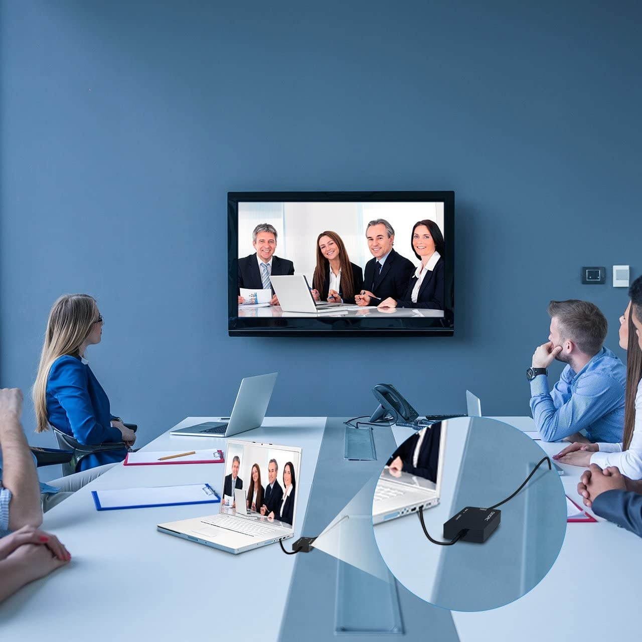 OMorc 3-in-1 Mini DisplayPort to DVI VGA HDMI TV Adapter Thunderbolt Cable Gold Plated for Apple MacBook Pro/Air iMac Mac Mini Surface Pro Lenovo Black