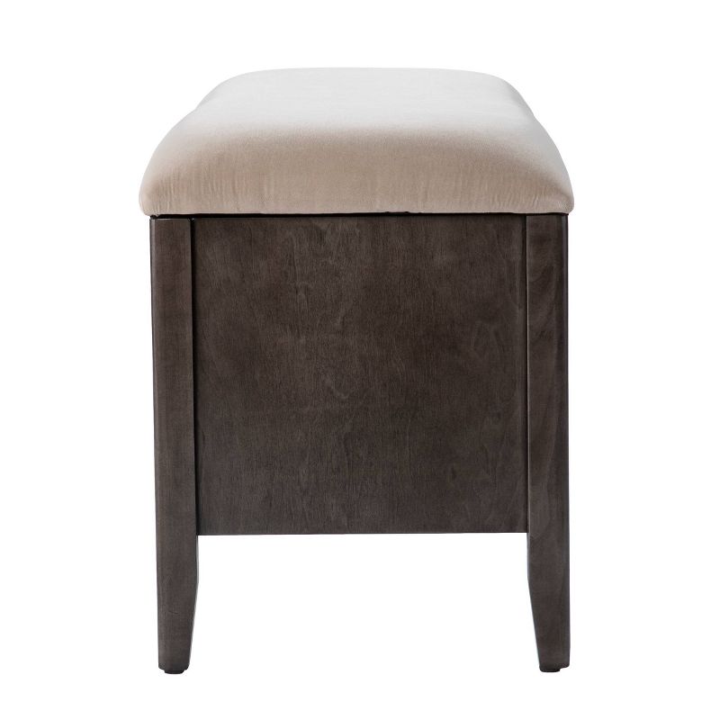 48.25" Latheg Storage Bench Light Brown/Gray - Aiden Lane