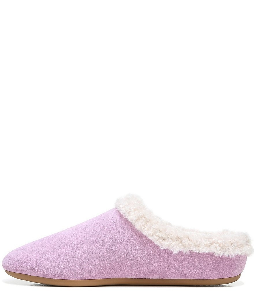 Zodiac Paloma Suede Faux Shearling Lined Slippers