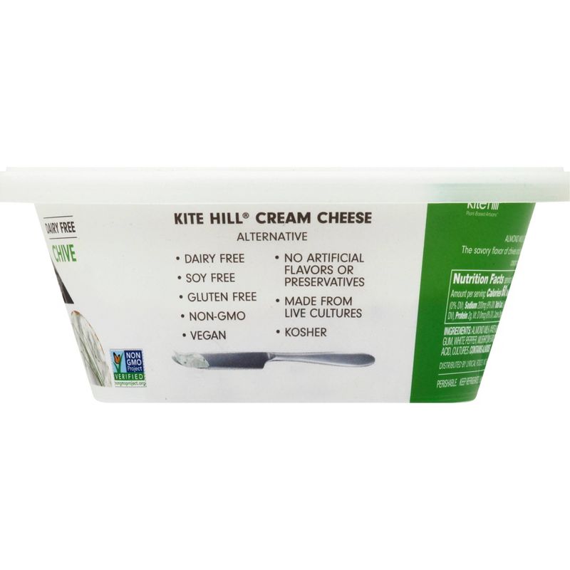 Kite Hill Chive Almond Milk Cream Cheese Spread - 8oz