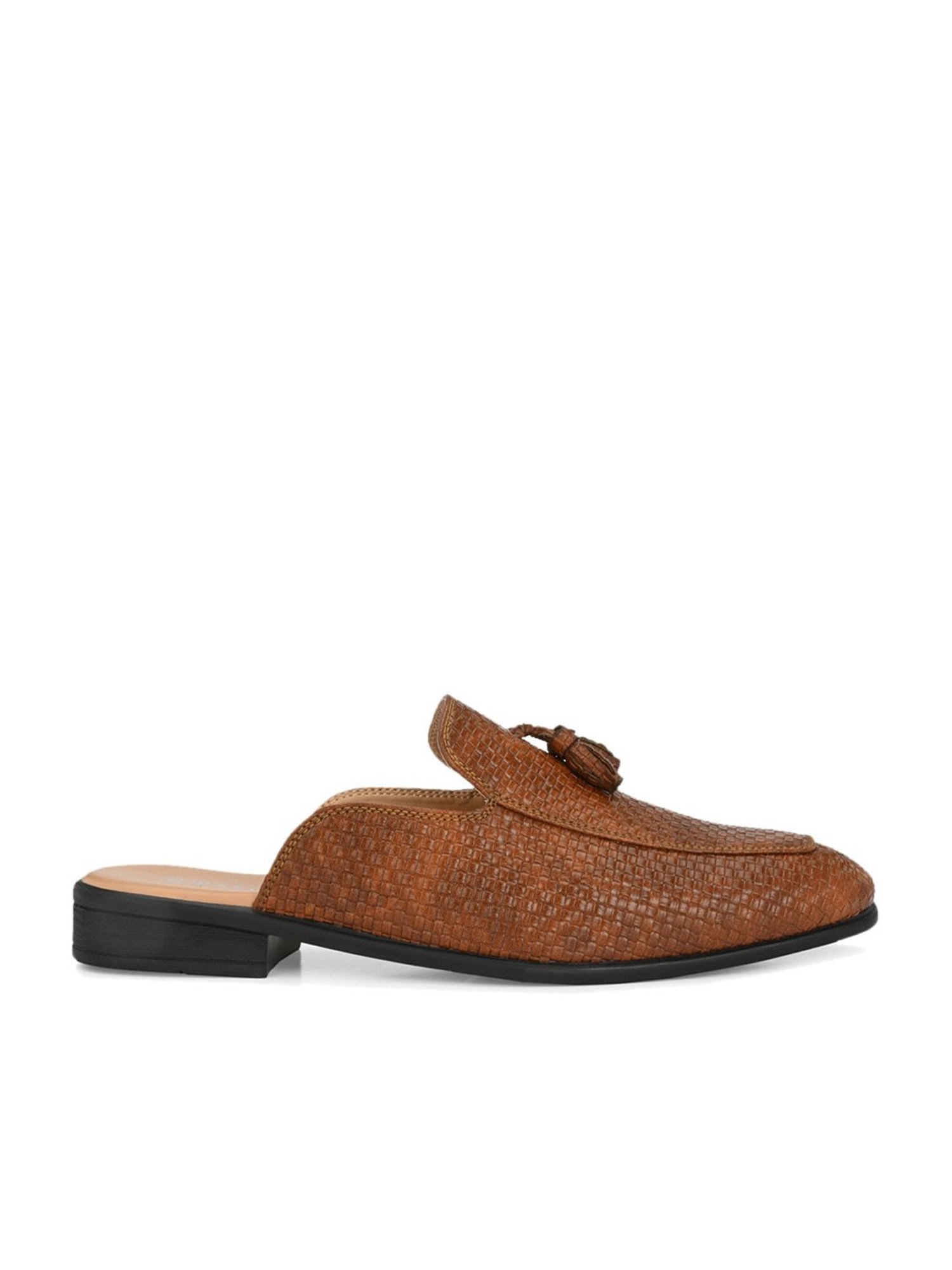El Paso Men's Tan Mule Shoes