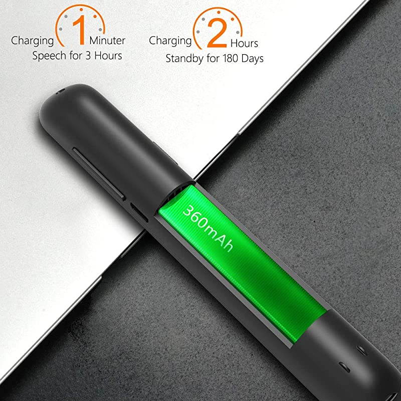 Button Customized Function  N76RBK Wireless Presenter Rechargeable with 300ft Long Control Distance Laser Pointer Rechargeable with 360mAh Long Battery Life Slide Advancer Support Mac