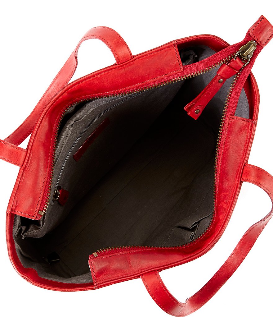 Frye Melissa Simple Italian Leather Zip Tote Bag