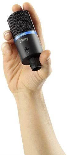 IK Multimedia iRig Mic Studio Digital Studio Microphone for iPhone, iPad, Android and Mac/PC (Black)