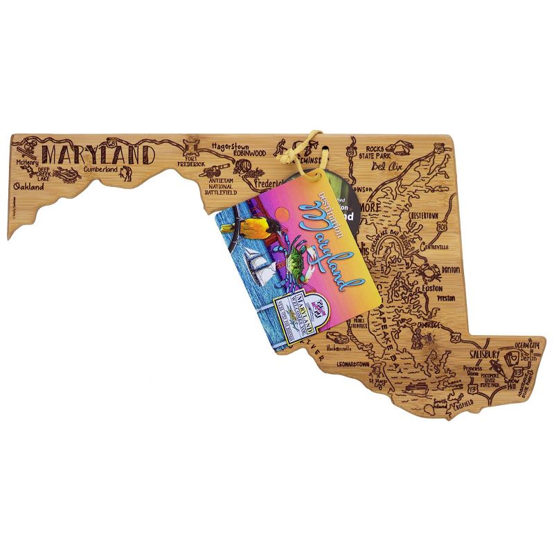 Totally Bamboo Destination Maryland Serving and Cutting Board
